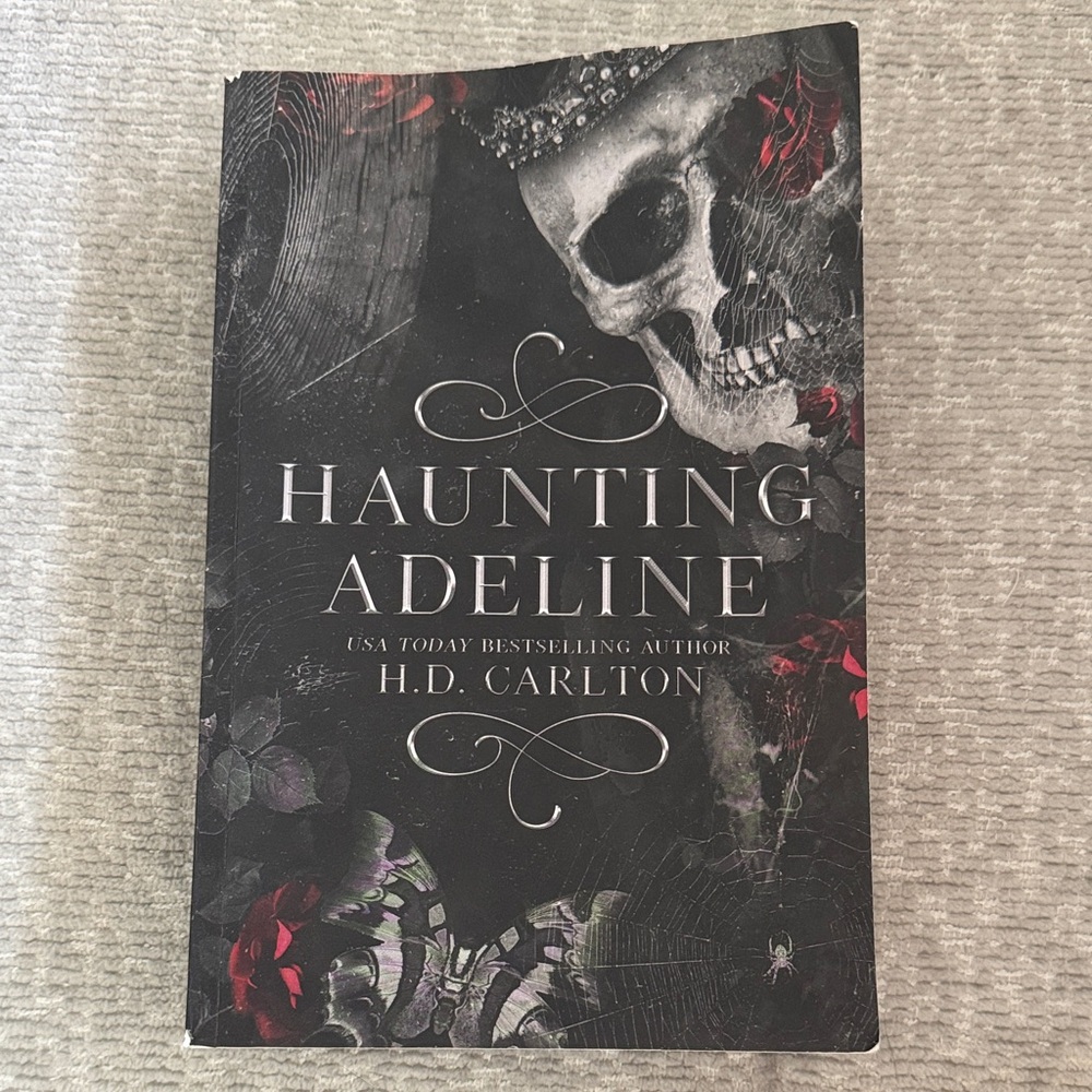 Haunting Adeline by H.D. Carlton - Black and Red Cover